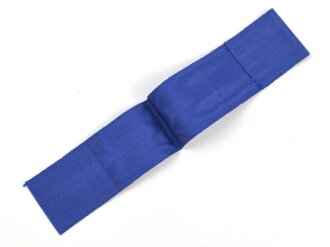 Bandabschnitt blau für diverse Ehrenzeichen , z.B. Treudienst und viele Dienstauszeichnungen. Breite 36mm, Länge 22cm