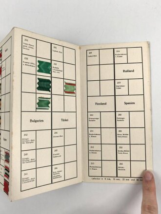 "Bänderkatalog" aus altem Herstellerbestand