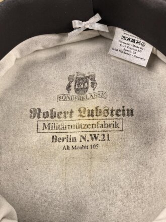 Kaiserliche Schutztruppe, Schirmmütze für Offiziere. Sehr gut gemachte, neuzeitliche Anfertigung , Kopfgrösse 57