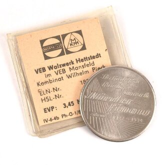 DDR, Gedenkmedaille " Schiffshebewerk Niederfinow erbaut 1927-1934"