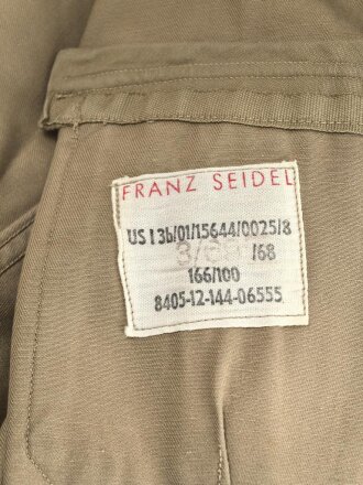 Bundeswehr , Tropenfeldbluse datiert 1967, getragenes Stück