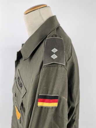 Bundeswehr , Feldhemd oliv, datiert 1989, Grösse...