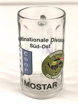 Bundeswehr , SFOR Erinnerungsglas " Mostar"...