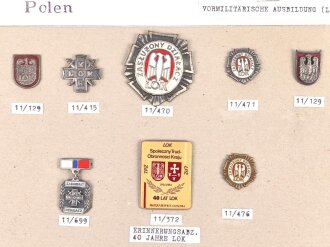 Polen, Sammlung verschiedener Abzeichen "...