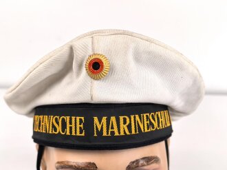 Bundesmarine, Tellermütze für einen Angehörigen " II Technische Marineschule II" Kopfgrösse 55, datiert 1971.