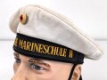 Bundesmarine, Tellermütze für einen Angehörigen " II Technische Marineschule II" Kopfgrösse 55, datiert 1971.