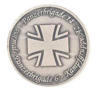 Bundeswehr, Erinnerungsmedaille " Panzerbrigade 14 Hessischer Löwe" Durchmesser 42mm