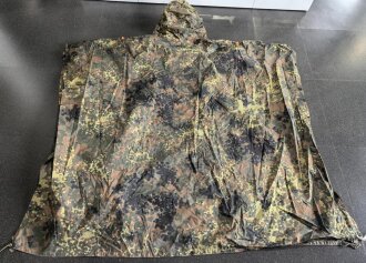 Bundeswehr, Regenponcho flecktarn. Guter Gesamtzustand