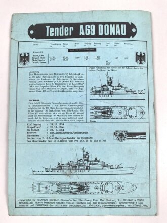 Bundeswehr, Schnellboot Tender der Bundesmarine "A69...