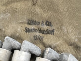 Bundeswehr,  Stabtasche oliv mit Inhalt. Sehr guter Zustand, datiert 1961