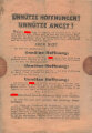 Sowjetisches Kriegs-Flugblatt "Unnütze Hoffnungen! Unnütze Angst! 3320-6. III. 1945, ca. DIN A5