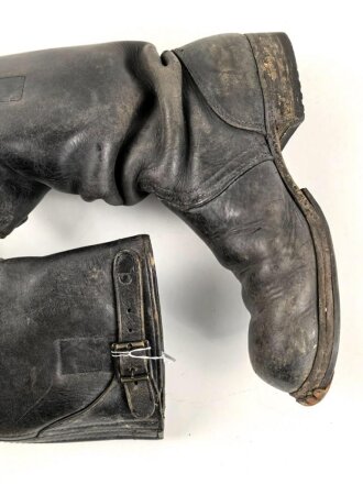 Bundeswehr, Paar Kampfstiefel Modell 1957, getragenes Paar, Sohlenlänge 30cm, ungereinigt