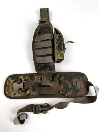 Bundeswehr, Tragesatz Holster P8, flecktarn, leicht gebraucht