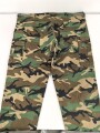 U.S. Army "Trousers , hot weather, woodland" dated 1995, size 4X Large Regular