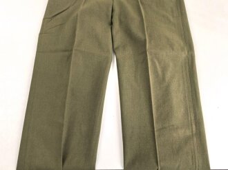 U.S. Army , 1952 dated trousers Model 1951, field, wool. size  medium long. Unused