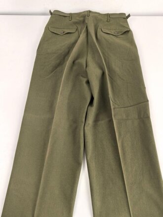 U.S. Army , 1952 dated trousers Model 1951, field, wool. size  medium long. Unused