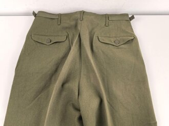 U.S. Army , 1952 dated trousers Model 1951, field, wool. size  medium long. Unused