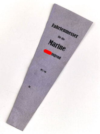 Papiertüte " Fahrtenmesser für die Marine...