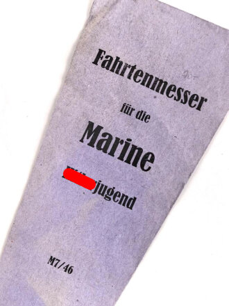 Papiertüte " Fahrtenmesser für die Marine...