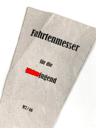 Papiertüte " Fahrtenmesser für die...