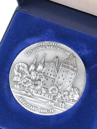 "100 jahre Bayrisches Armeemuseum 1979" Medaille 50mm, im Etui