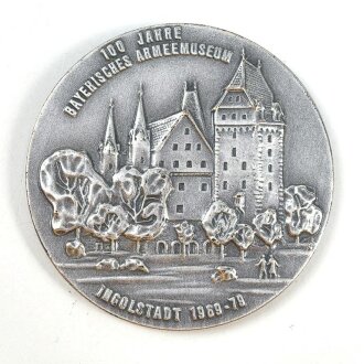 "100 jahre Bayrisches Armeemuseum 1979" Medaille 50mm, im Etui