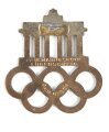 Emailliertes Abzeichen Olympiade Berlin 1936, Nadelsystem fehlt