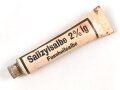 Tube "Fußheilsalbe" Wehrmacht , ungereinigt