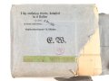 "1kg entfettete Watte, keinfrei in 6 Rollen" datiert 1939, Maße 20x16x10cm. Umverpackung defekt