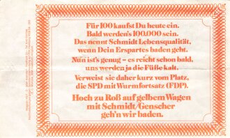 Deutschland nach 1945 "Reichbanknote Hundertausend...