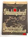 12 Ausgaben " Der Schulungsbrief" Das zentrale Monatsblatt der NSDAP. Nicht auf Vollständigkeit oder Zustand geprüft