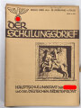 12 Ausgaben " Der Schulungsbrief" Das zentrale Monatsblatt der NSDAP. Nicht auf Vollständigkeit oder Zustand geprüft