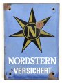 Emailleschild " Nordstern Versichert" 16 x 22cm