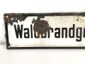 Emailleschild " Waldbrandgerätedepot" 15 x 60cm