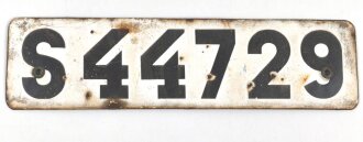 Emailleschild " S 44729 " 10 x 38cm