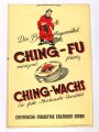 Blechschild " Bodenpflegemittel Ching-Fu" Chemische Industrie Erlangen GmbH. Maße 25 x 36cm