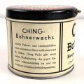 Blechdose " Ching Hartwachsbeize" Bohnerwachs Chemische Industrie Erlangen GmbH. Durchmesser 120mm, Höhe 105mm