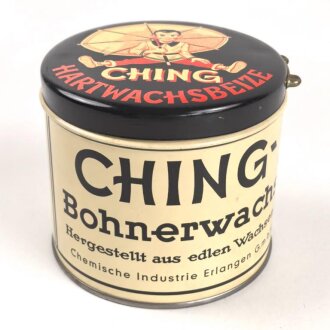 Blechdose " Ching Hartwachsbeize" Bohnerwachs...