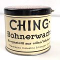 Blechdose " Ching Hartwachsbeize" Bohnerwachs Chemische Industrie Erlangen GmbH. Durchmesser 120mm, Höhe 105mm