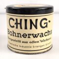 Blechdose " Ching Hartwachsbeize" Bohnerwachs Chemische Industrie Erlangen GmbH. Durchmesser 120mm, Höhe 105mm