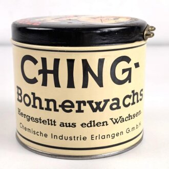 Blechdose " Ching Hartwachsbeize" Bohnerwachs Chemische Industrie Erlangen GmbH. Durchmesser 120mm, Höhe 105mm