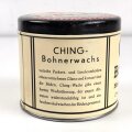 Blechdose " Ching Hartwachsbeize" Bohnerwachs Chemische Industrie Erlangen GmbH. Durchmesser 120mm, Höhe 105mm