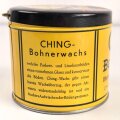 Blechdose " Ching Hartwachsbeize" Bohnerwachs Chemische Industrie Erlangen GmbH. Durchmesser 120mm, Höhe 105mm