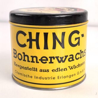 Blechdose " Ching Hartwachsbeize" Bohnerwachs Chemische Industrie Erlangen GmbH. Durchmesser 120mm, Höhe 105mm