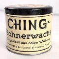 Blechdose " Ching Hartwachsbeize" Bohnerwachs Chemische Industrie Erlangen GmbH. Durchmesser 120mm, Höhe 105mm