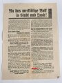 Flugblatt "An das werktätige Volk in Stadt und Land!" Kommunistische Partei anlässlich der Wahlen am 27.10.1918