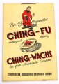 Blechschild " Bodenpflegemittel Ching-Fu" Chemische Industrie Erlangen GmbH. Maße 25 x 36cm