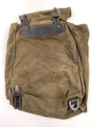 Artillerie Rucksack Wehrmacht. Stark gebraucht, Leder...