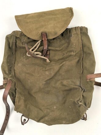 Artillerie Rucksack Wehrmacht. Stark gebraucht, spätes Stück