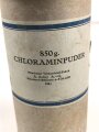 Pack " 850g Chloraminpulver" datiert 1941, gehört in den Tier Luftschutzkasten 39